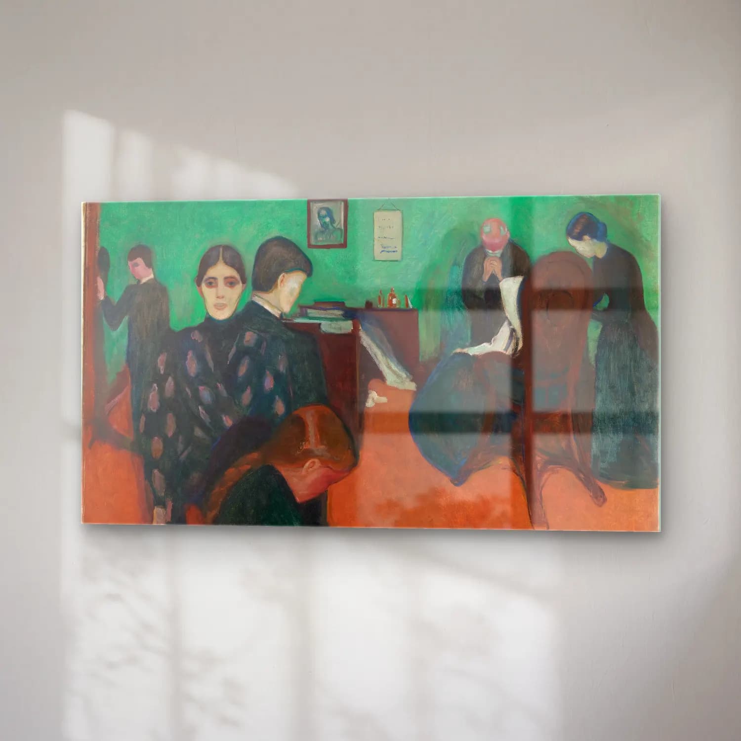Edvard Munch – Death in the Sickroom cam tablo — sağ açıdan görünüm
