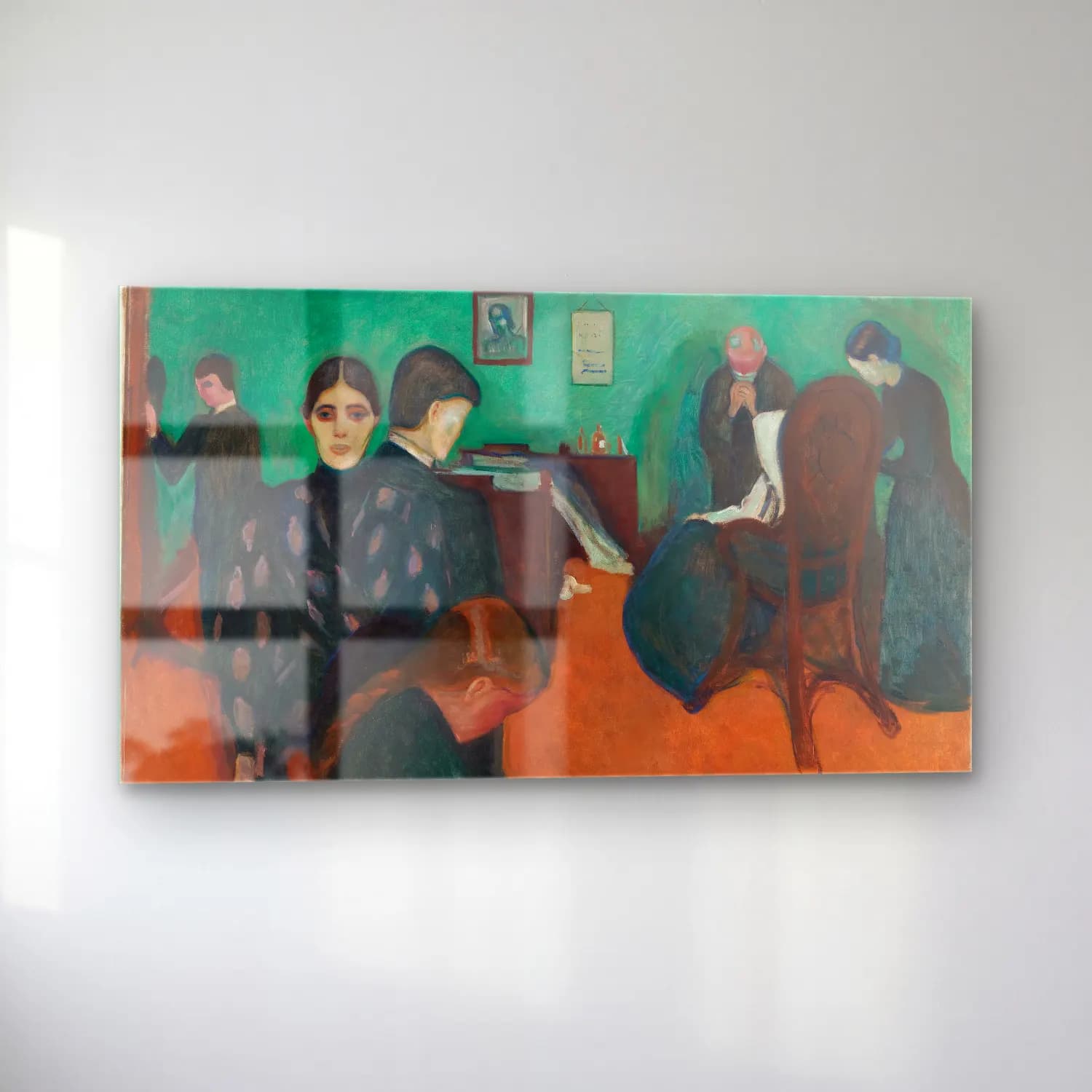 Edvard Munch – Death in the Sickroom cam tablo — sol açıdan görünüm