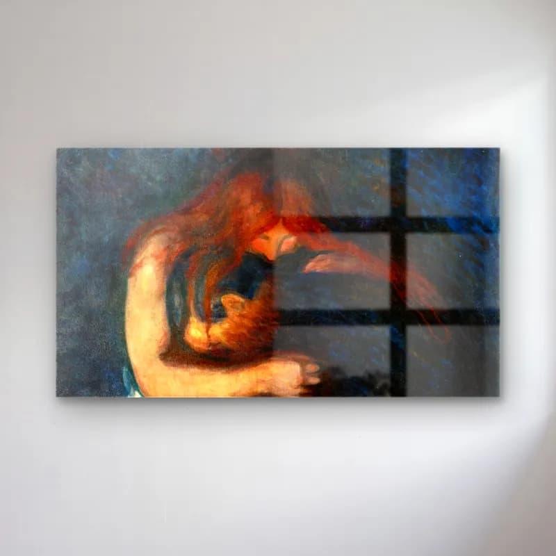 Edvard Munch – Edvard Munch - Vampire cam tablo — Edvard Munch – Edvard Munch - Vampire — empresyonist aşıklar