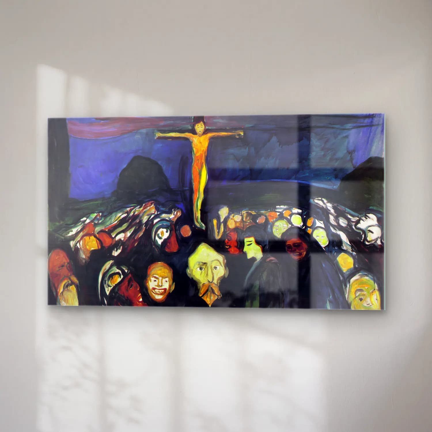 Edvard Munch – Golgotha cam tablo — sağ açıdan görünüm
