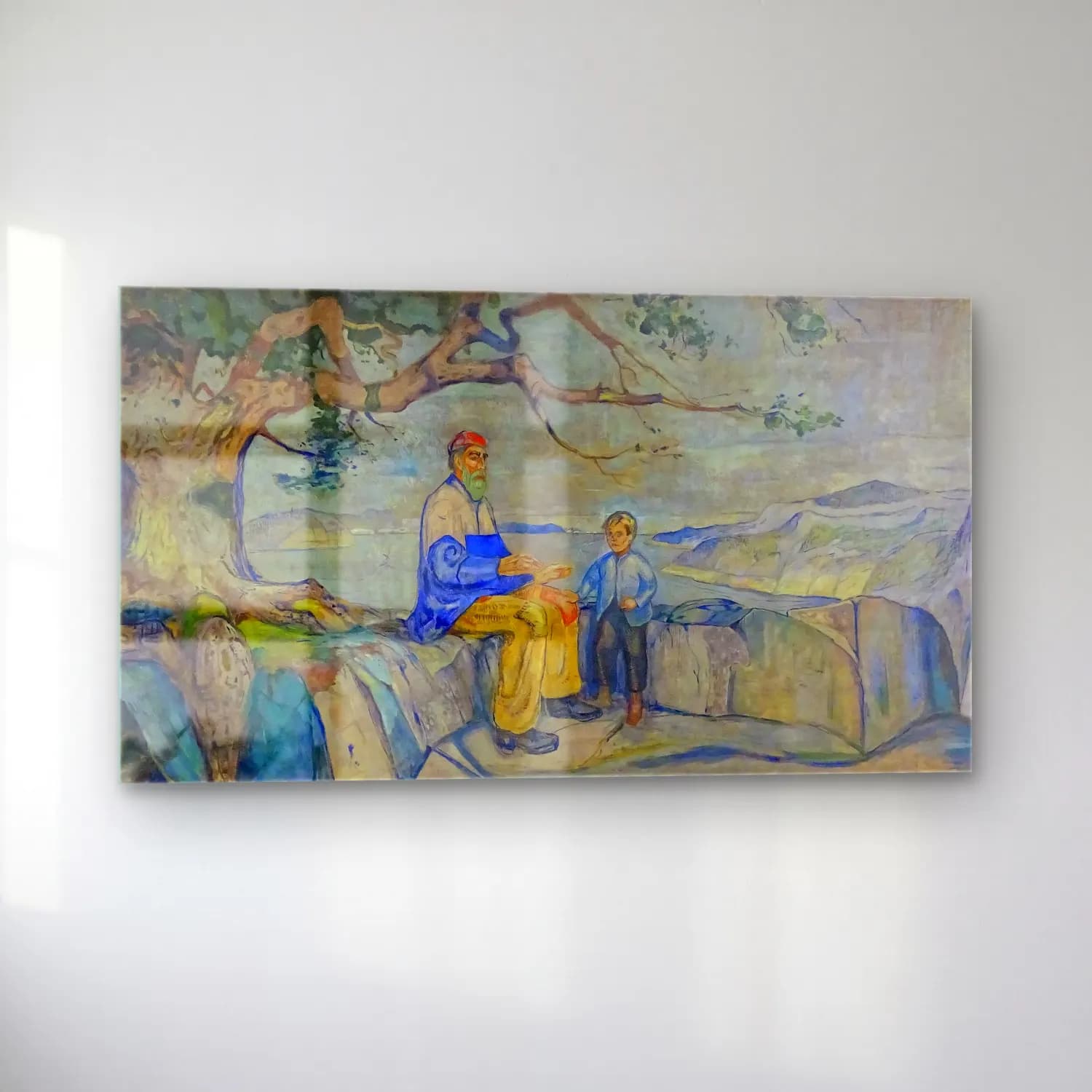 Edvard Munch – Historien cam tablo — sol açıdan görünüm