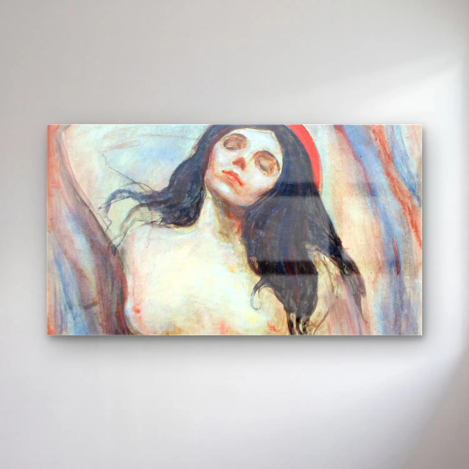 Edvard Munch – Madonna cam tablo — Edvard Munch – Madonna — empresyonist kadın portresi