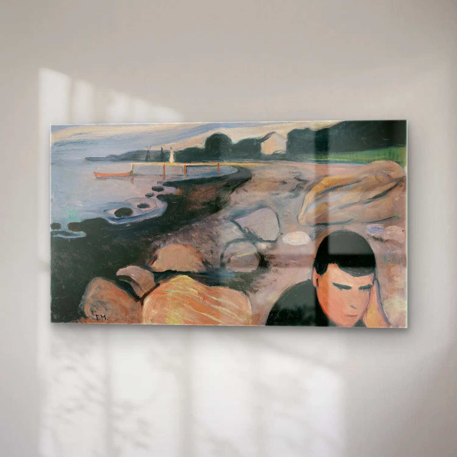 Edvard Munch – Melankoli cam tablo — sağ açıdan görünüm