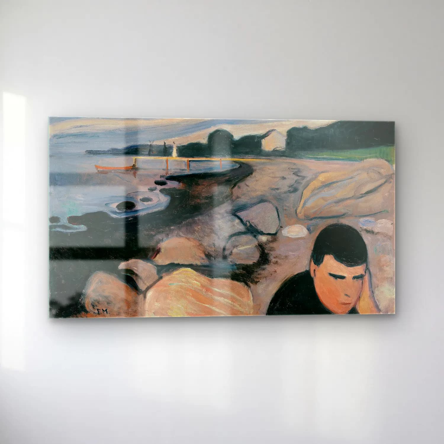 Edvard Munch – Melankoli cam tablo — sol açıdan görünüm