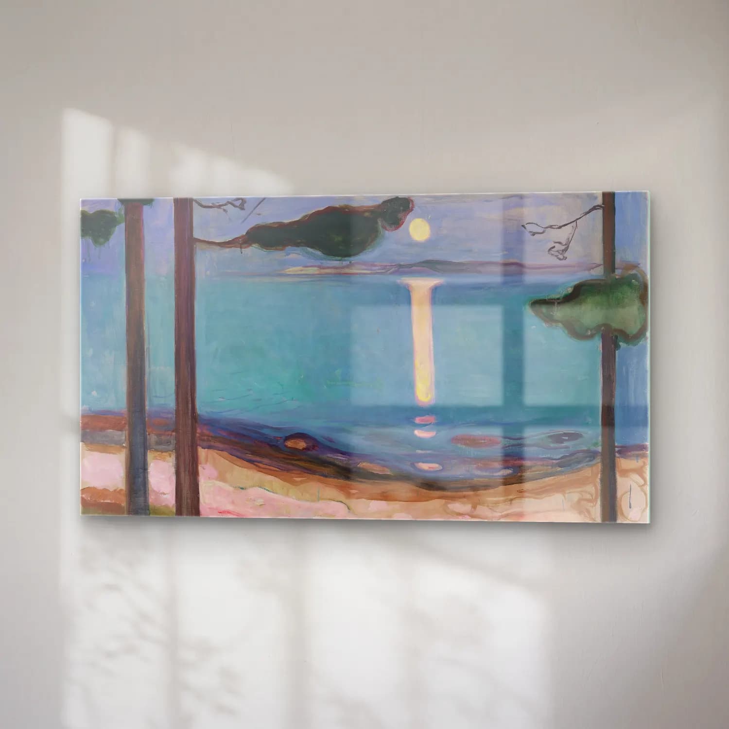Edvard Munch – Moonlight cam tablo — sağ açıdan görünüm