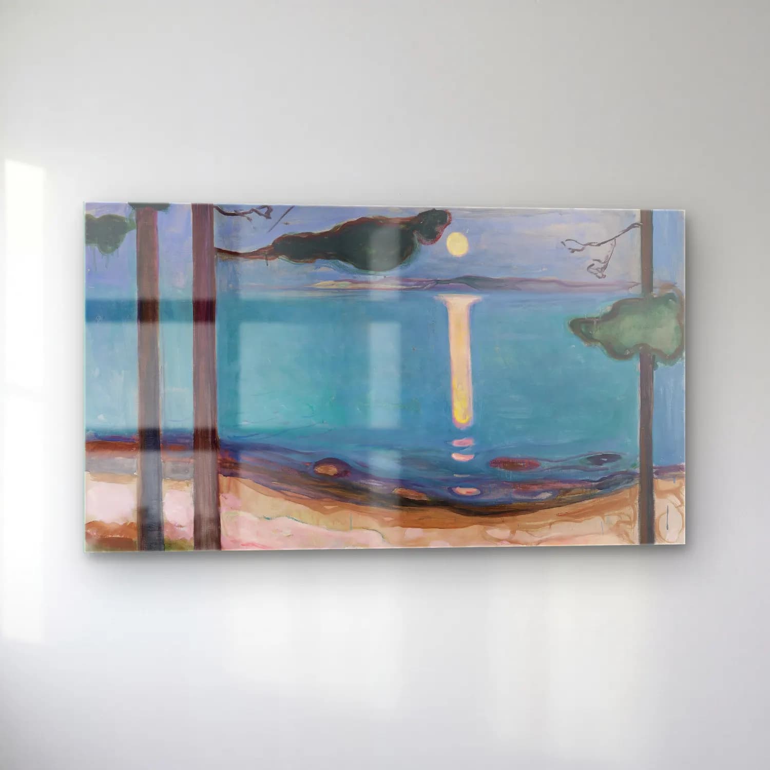 Edvard Munch – Moonlight cam tablo — sol açıdan görünüm