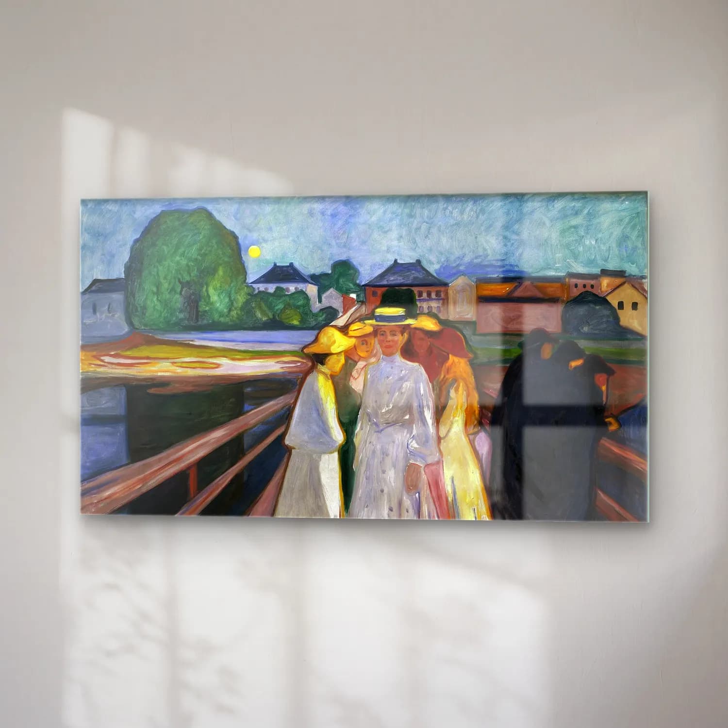 Edvard Munch – On the Bridge cam tablo — sağ açıdan görünüm