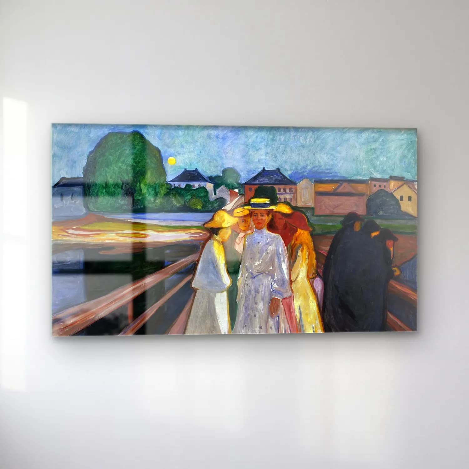 Edvard Munch – On the Bridge cam tablo — sol açıdan görünüm