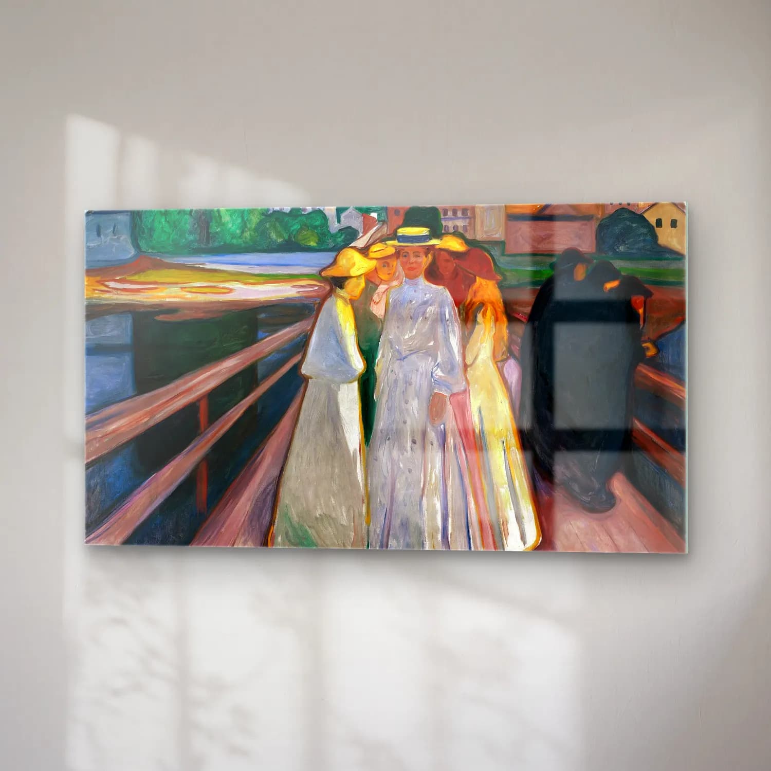 Edvard Munch – On the Bridge Thielska cam tablo — sağ açıdan görünüm
