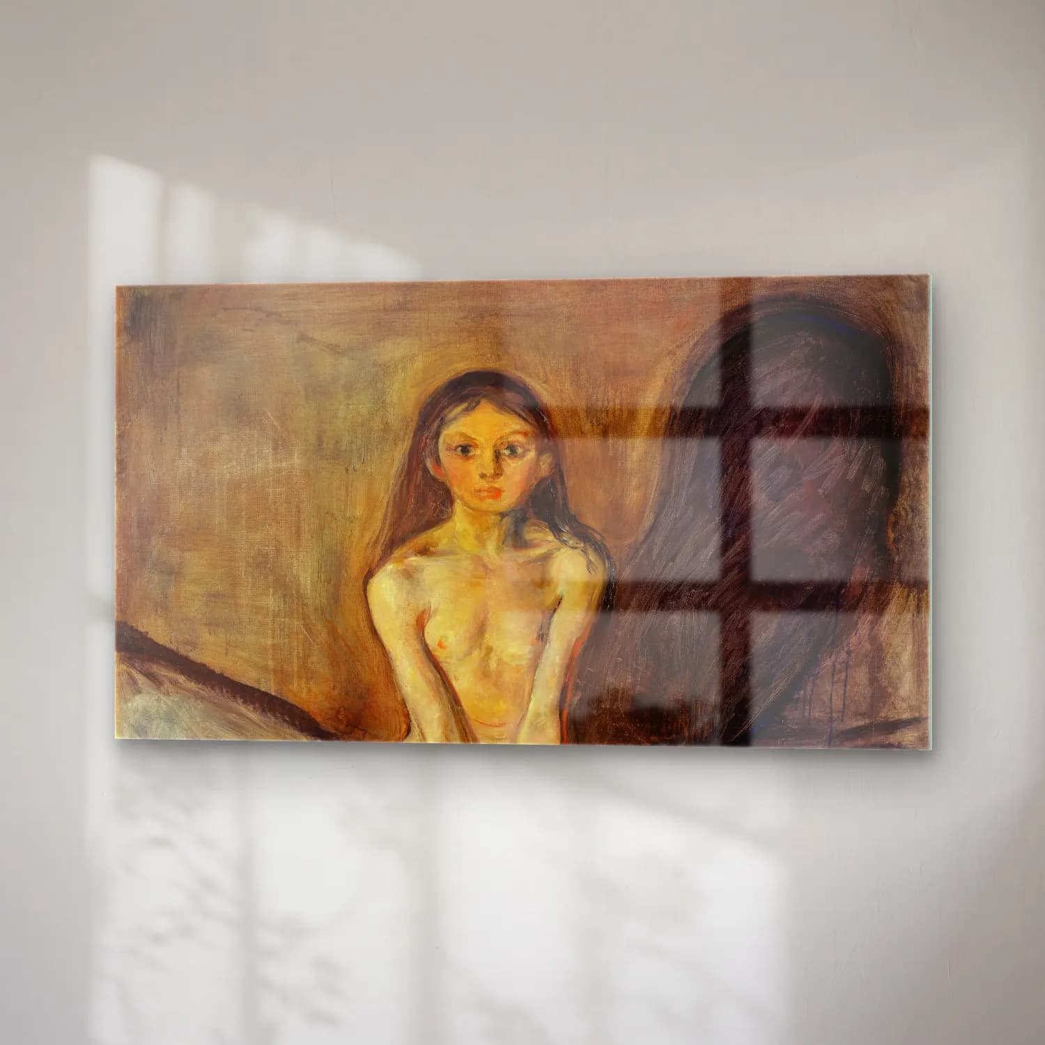 Edvard Munch – Puberty cam tablo — sağ açıdan görünüm