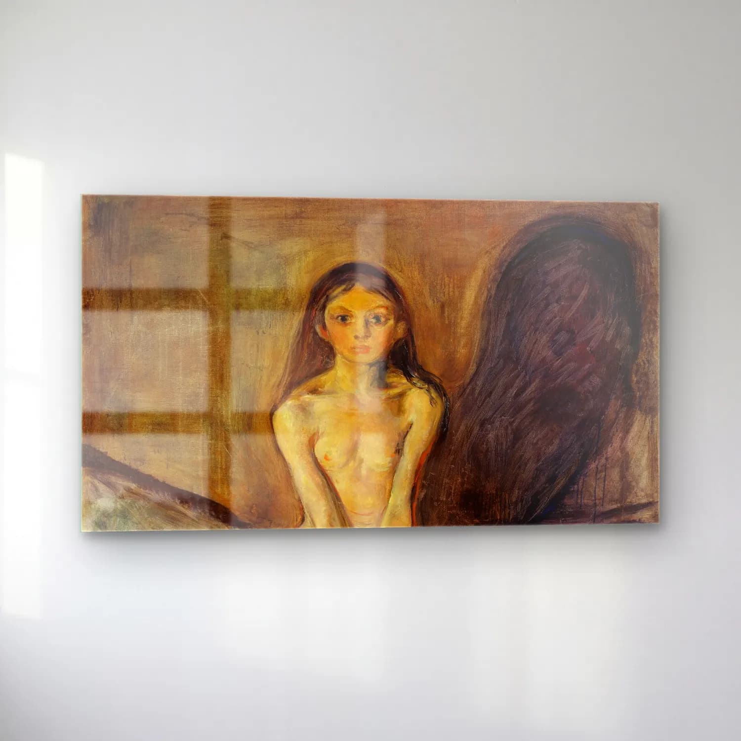 Edvard Munch – Puberty cam tablo — sol açıdan görünüm