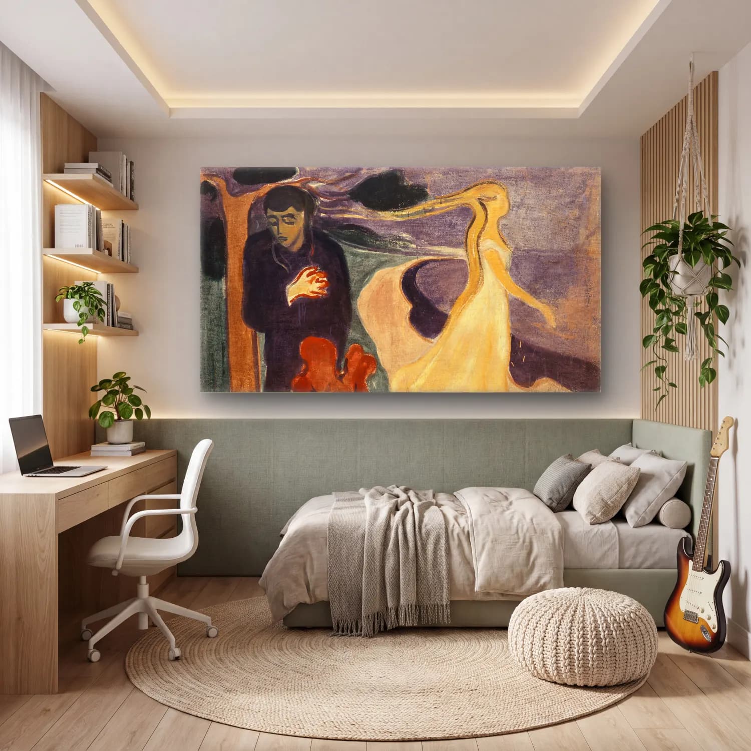 Edvard Munch – Separation cam tablo — genç odasında
