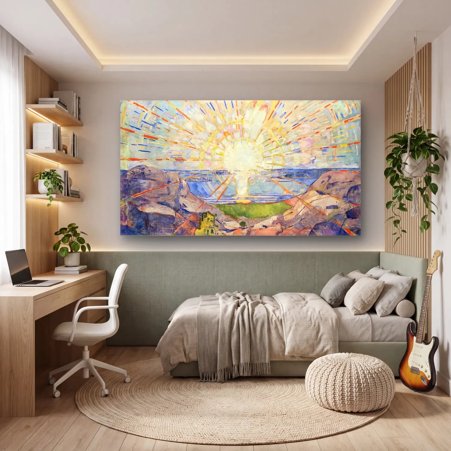 Edvard Munch – Solenintro cam tablo — genç odasında