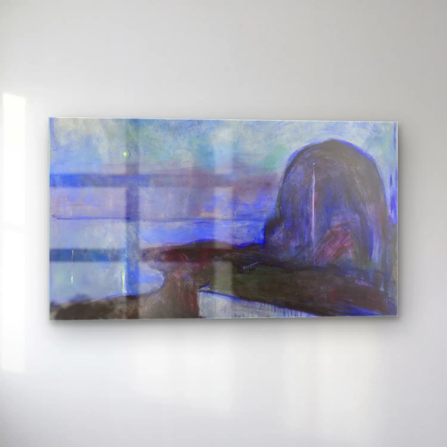 Edvard Munch – Starry Night cam tablo — sol açıdan görünüm