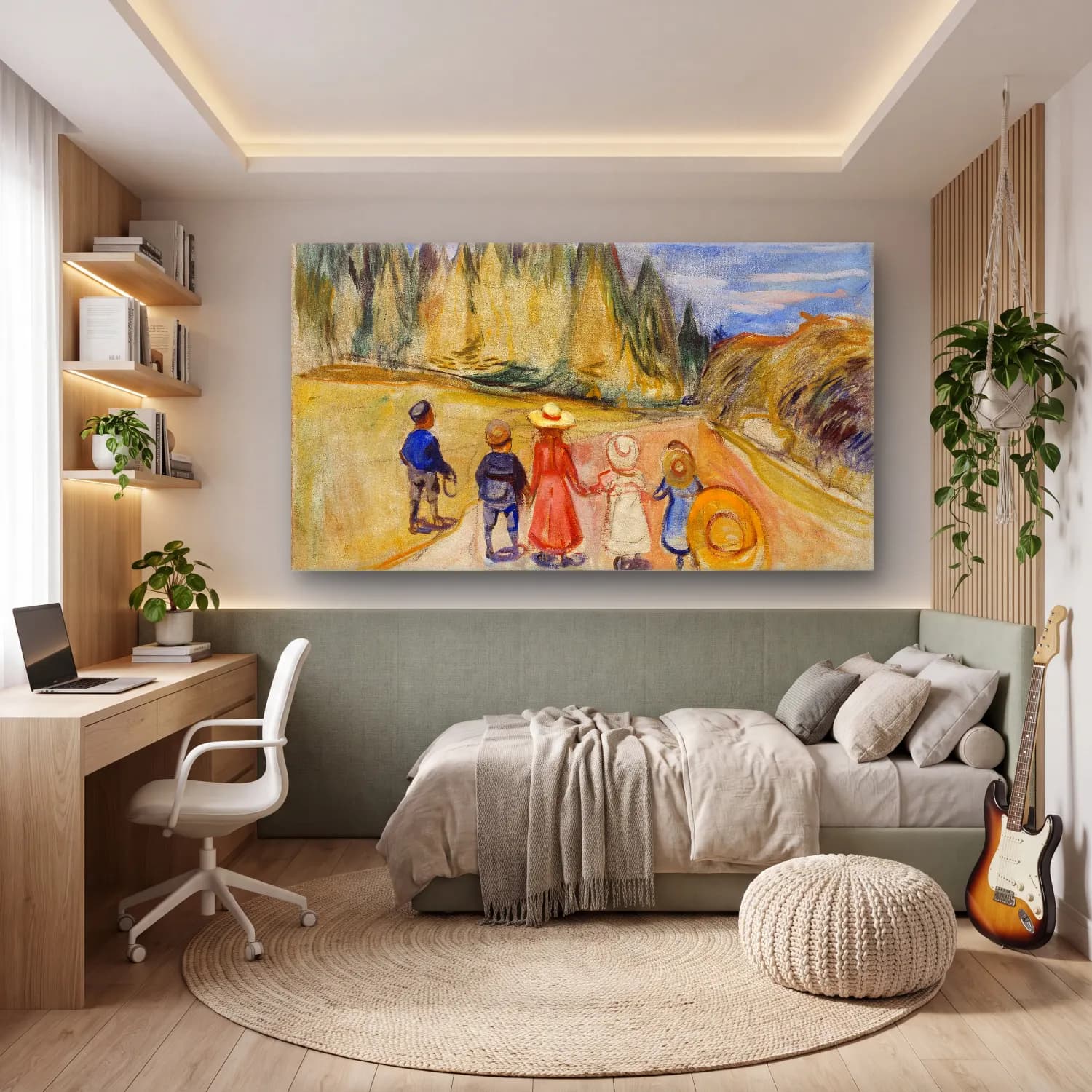 Edvard Munch – The Fairytale Forest cam tablo — genç odasında
