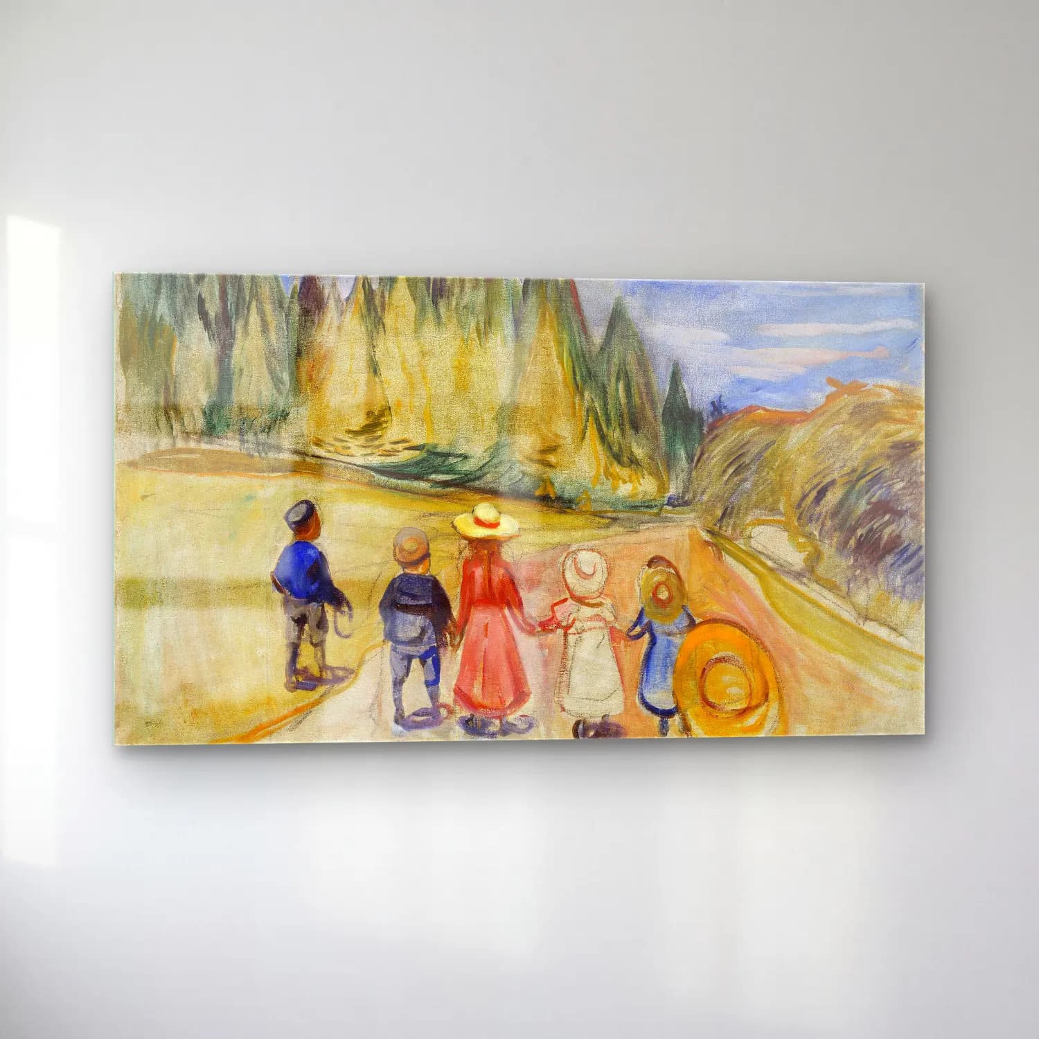 Edvard Munch – The Fairytale Forest cam tablo — sol açıdan görünüm