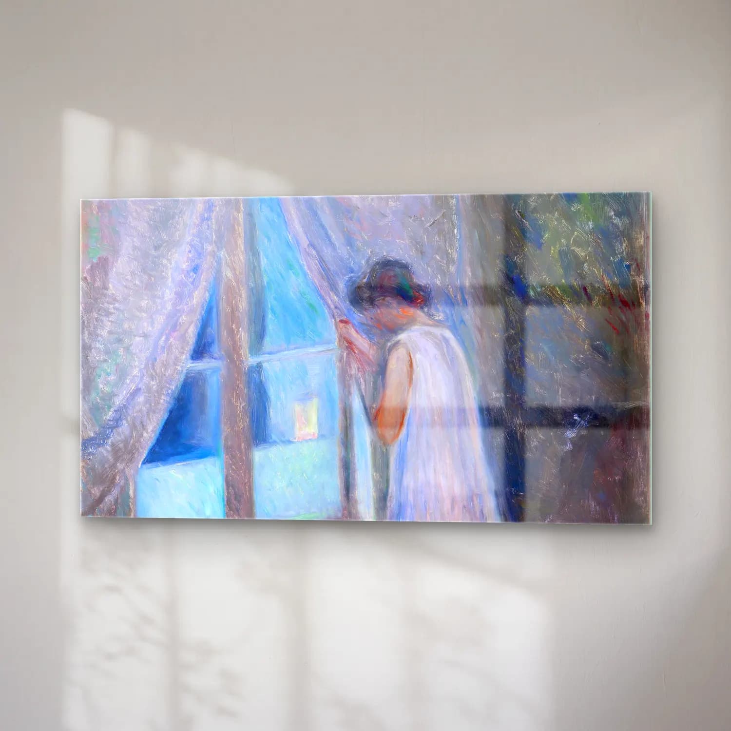 Edvard Munch – The Girl by the Window cam tablo — sağ açıdan görünüm