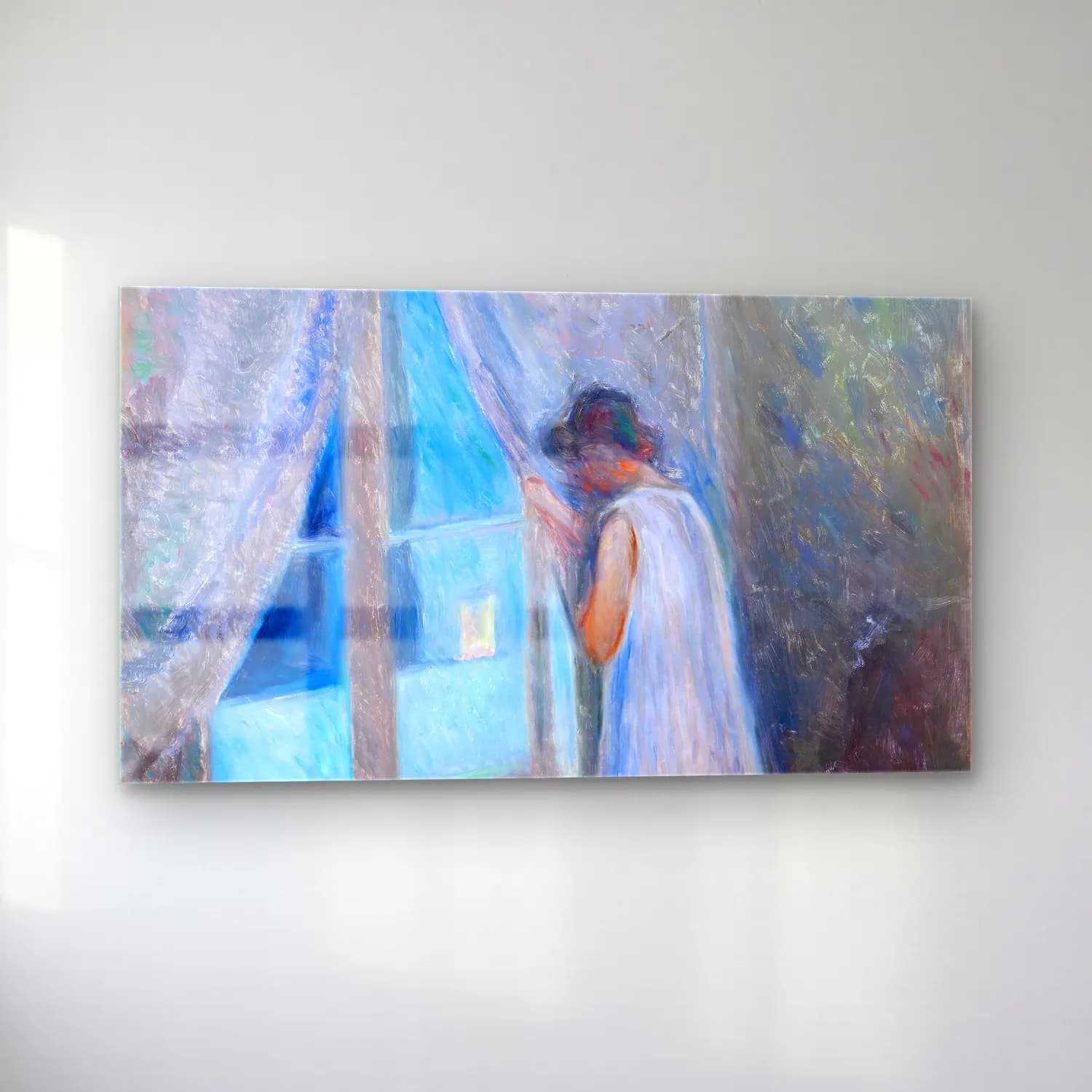 Edvard Munch – The Girl by the Window cam tablo — sol açıdan görünüm