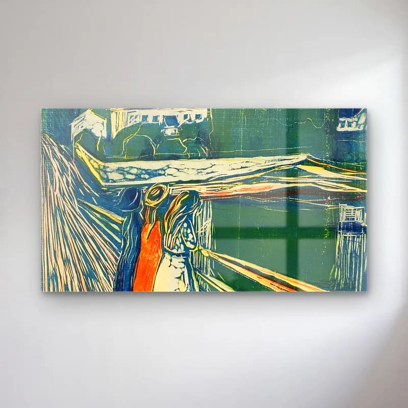 Edvard Munch – The Girls on the Bridge cam tablo — Edvard Munch – The Girls on the Bridge — boho köprü