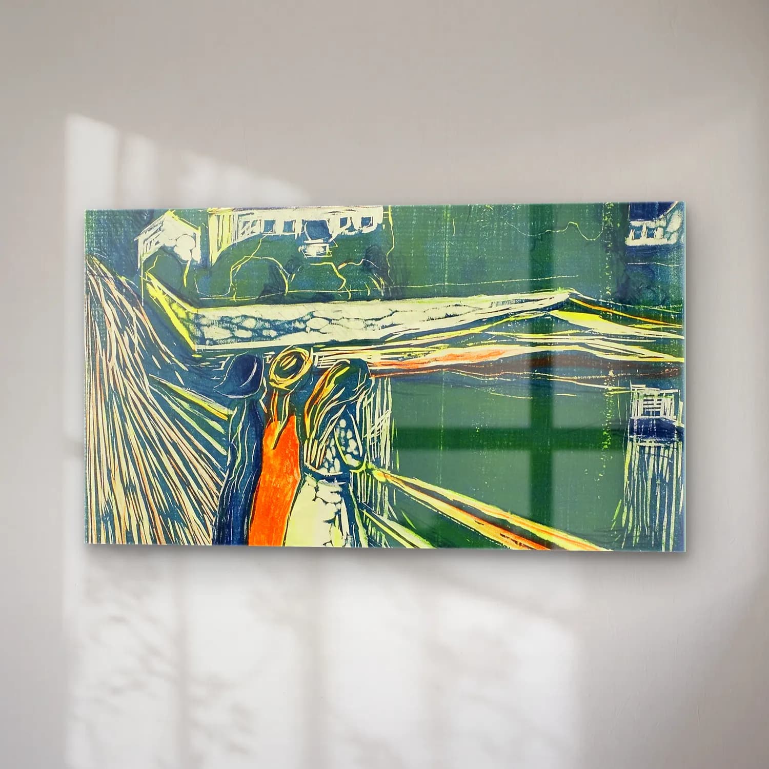 Edvard Munch – The Girls on the Bridge cam tablo — sağ açıdan görünüm