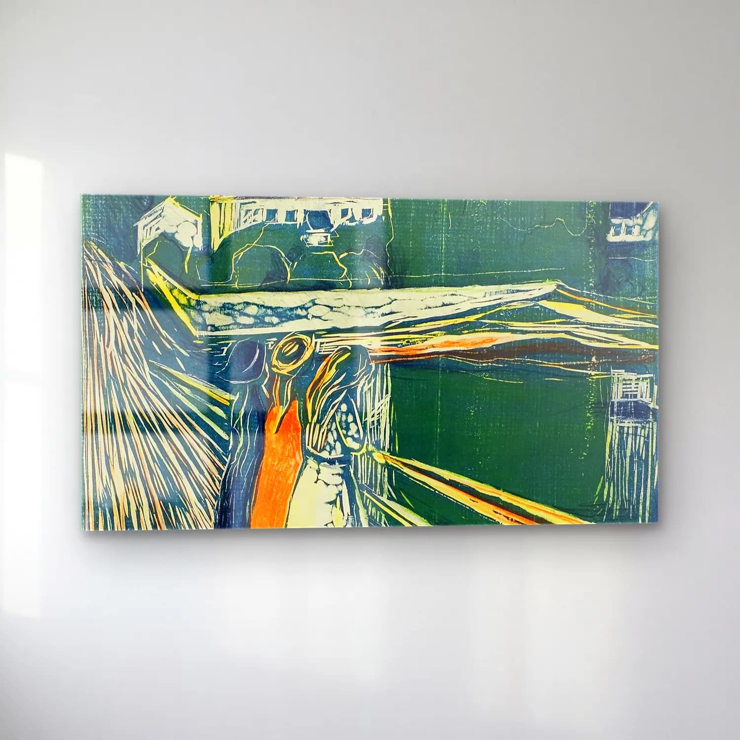 Edvard Munch – The Girls on the Bridge cam tablo — sol açıdan görünüm