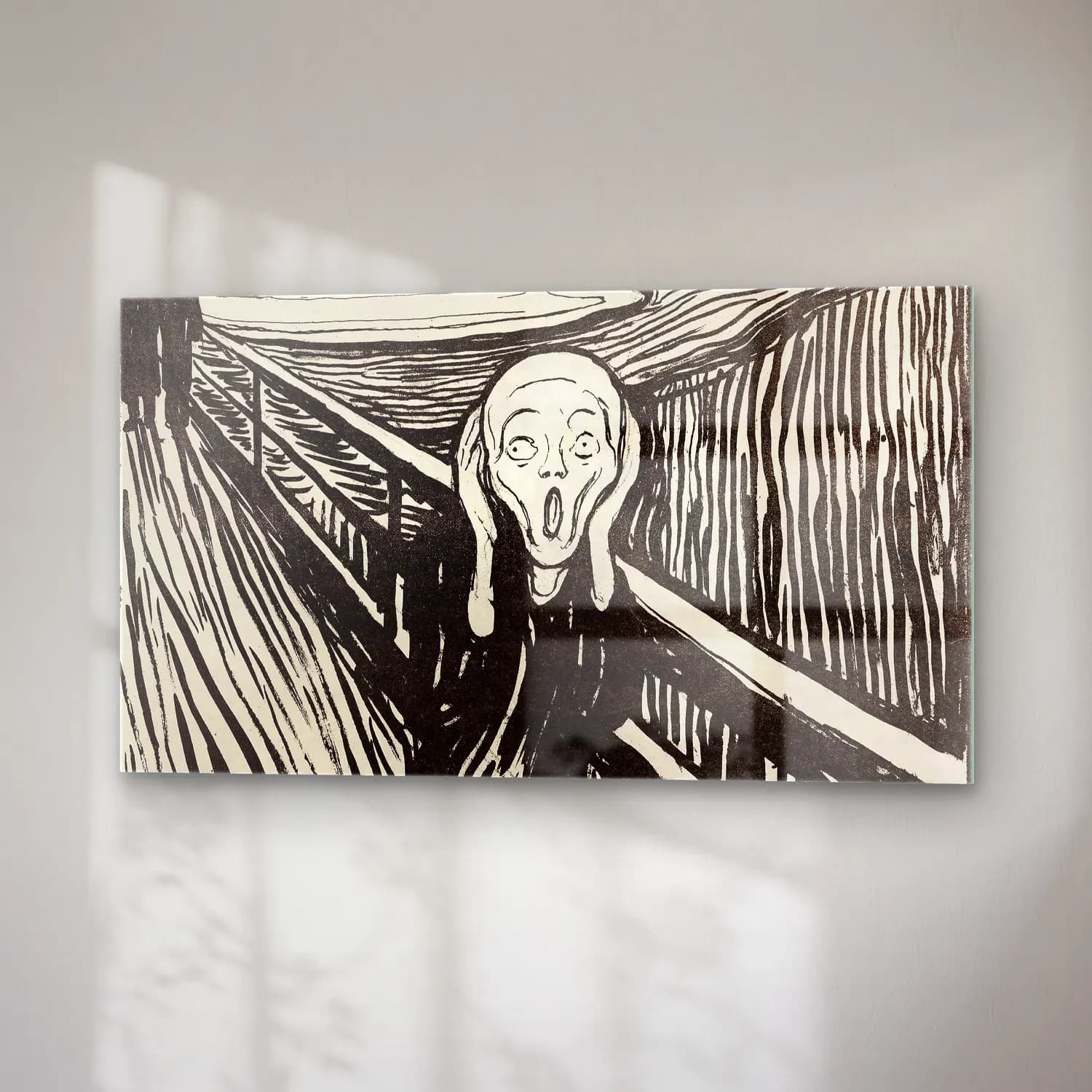 Edvard Munch – The Scream cam tablo — sağ açıdan görünüm