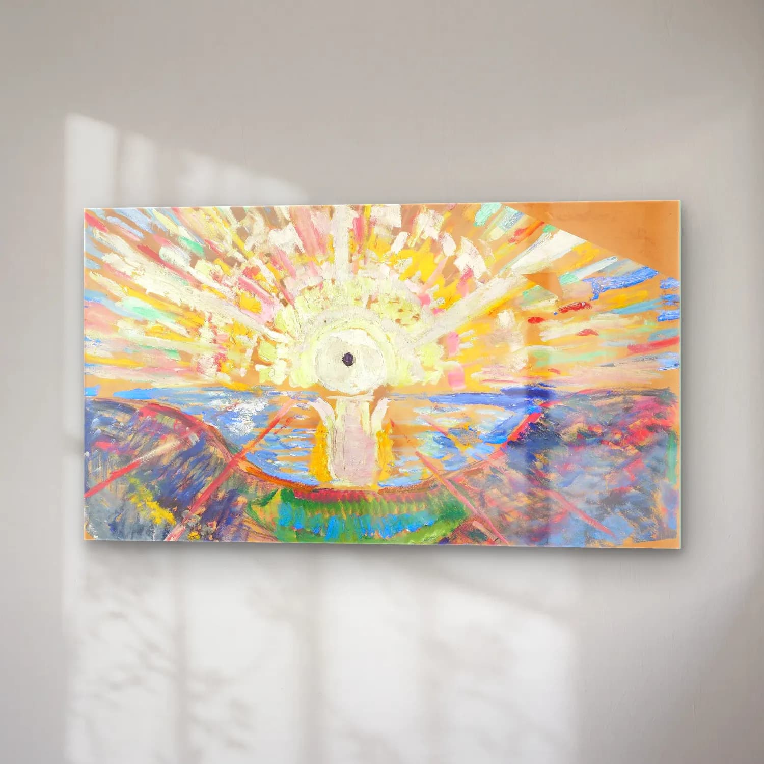 Edvard Munch – The Sun cam tablo — sağ açıdan görünüm