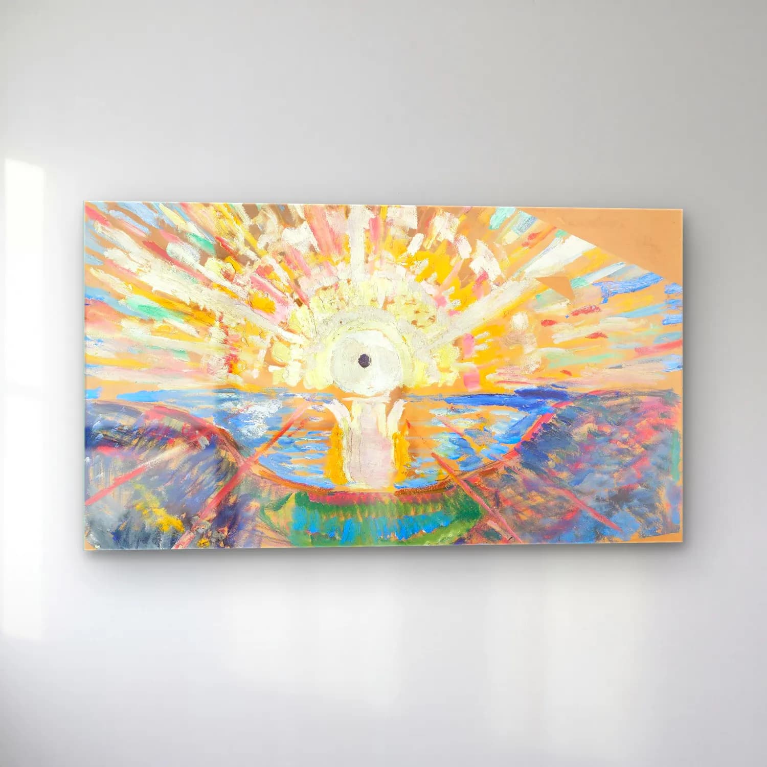 Edvard Munch – The Sun cam tablo — sol açıdan görünüm