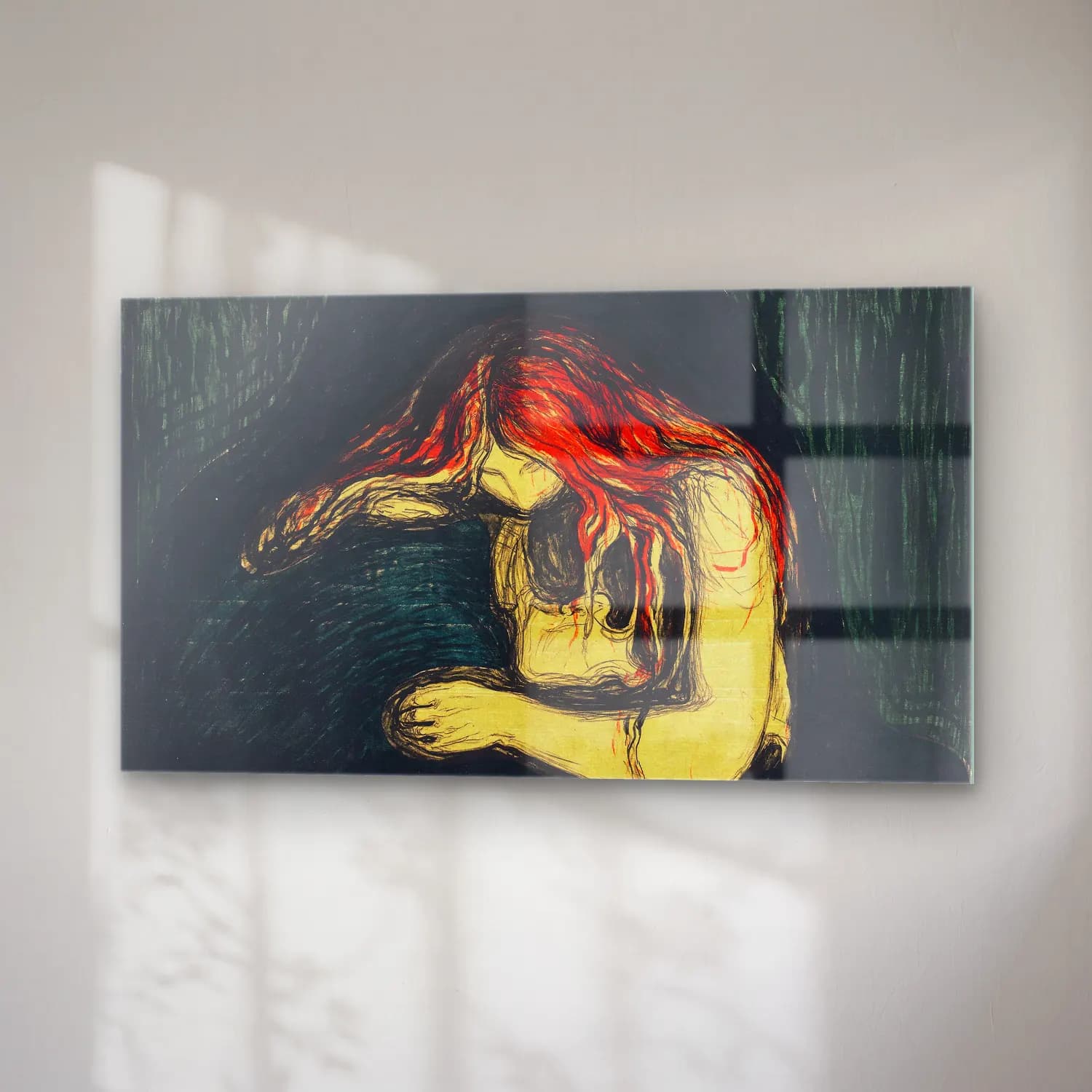 Edvard Munch – The Vampire II cam tablo — sağ açıdan görünüm