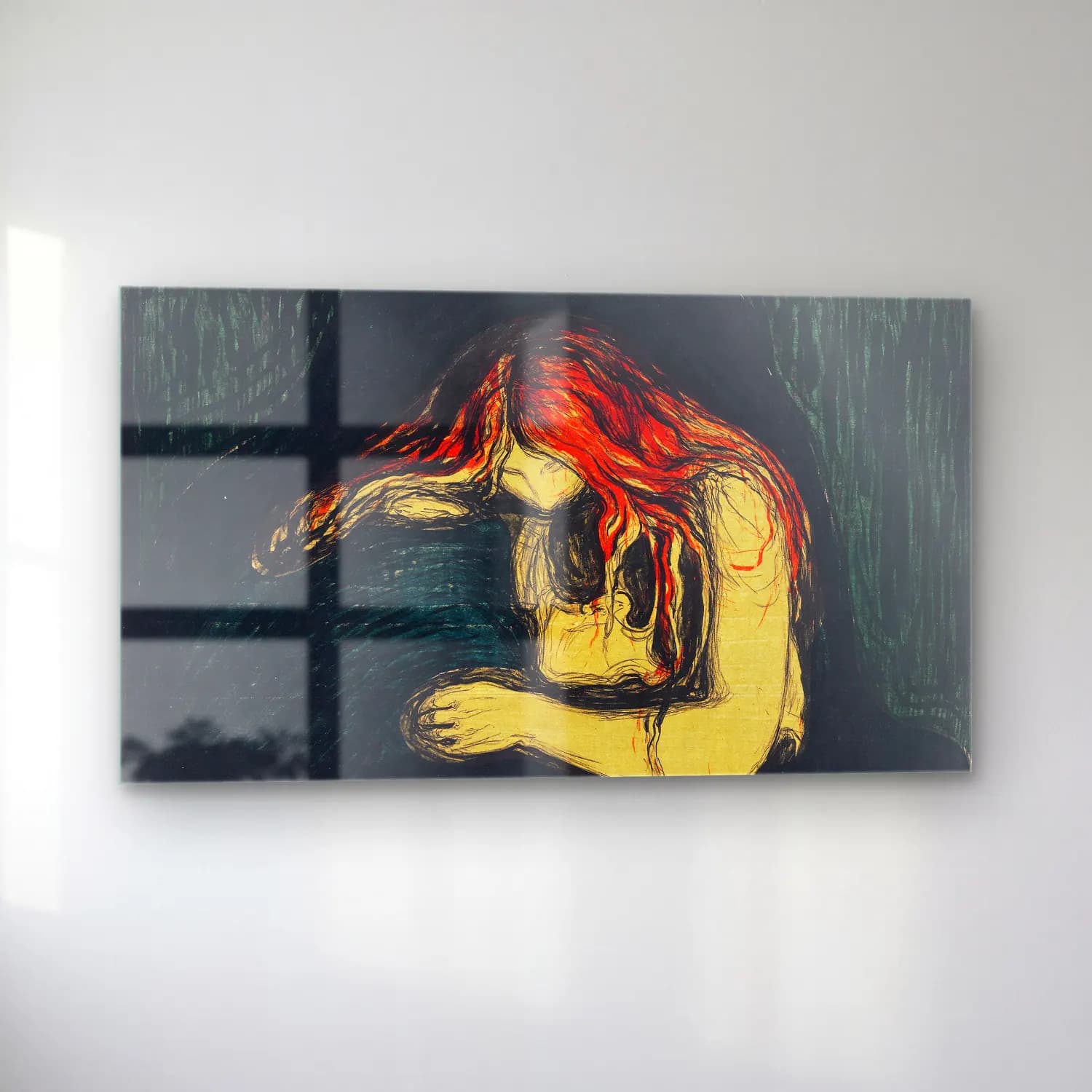 Edvard Munch – The Vampire II cam tablo — sol açıdan görünüm