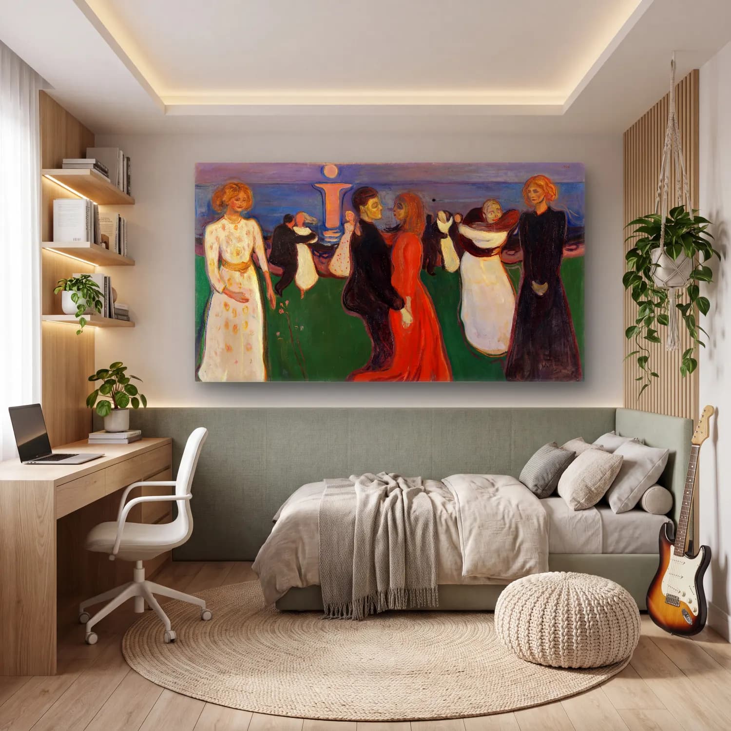 Edvard Munch – The dance of life cam tablo — genç odasında