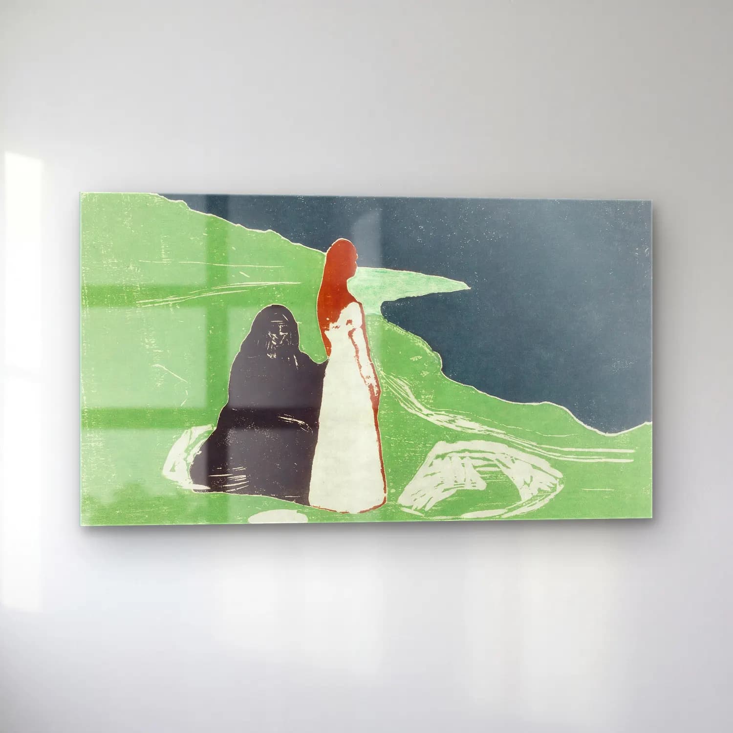 Edvard Munch – Two Women on the Shore cam tablo — sol açıdan görünüm