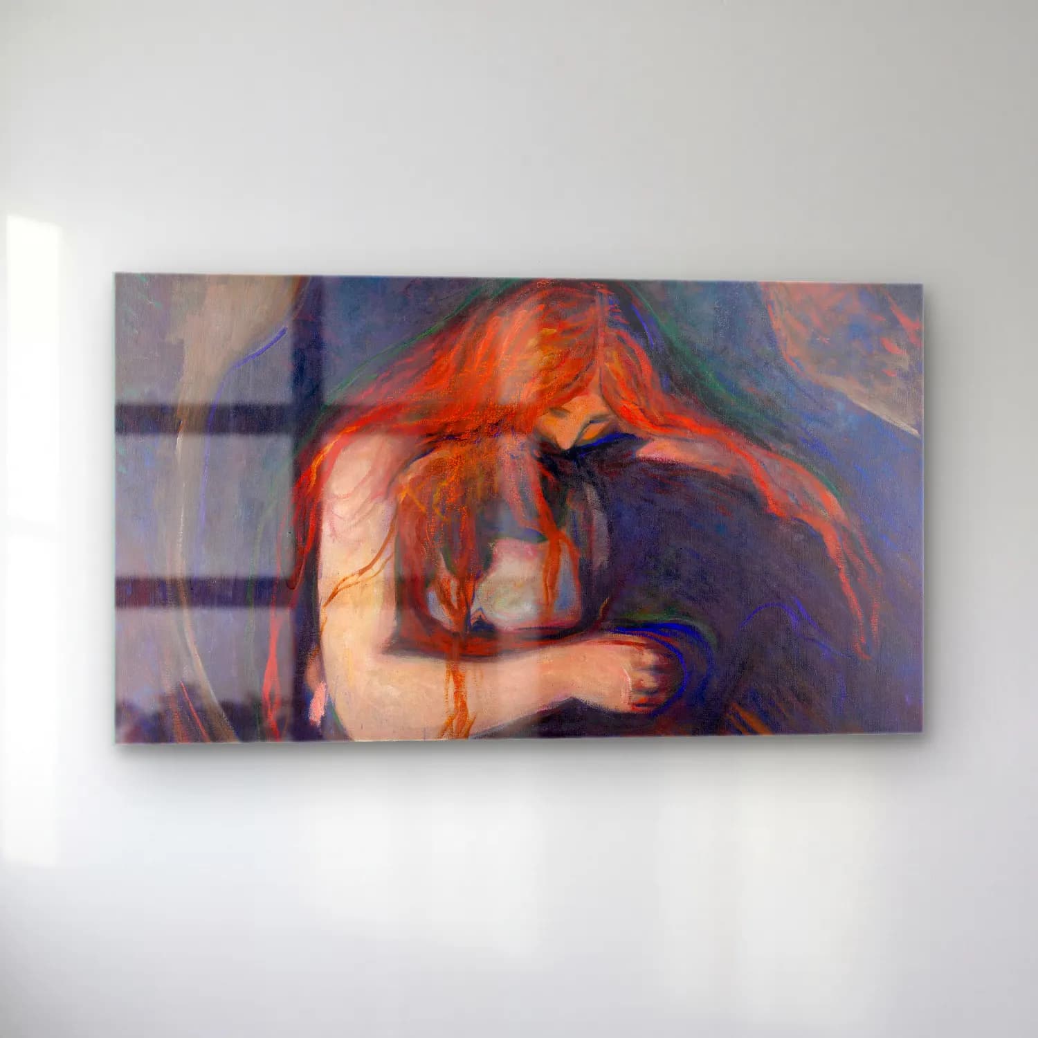 Edvard Munch – Vampire cam tablo — sol açıdan görünüm
