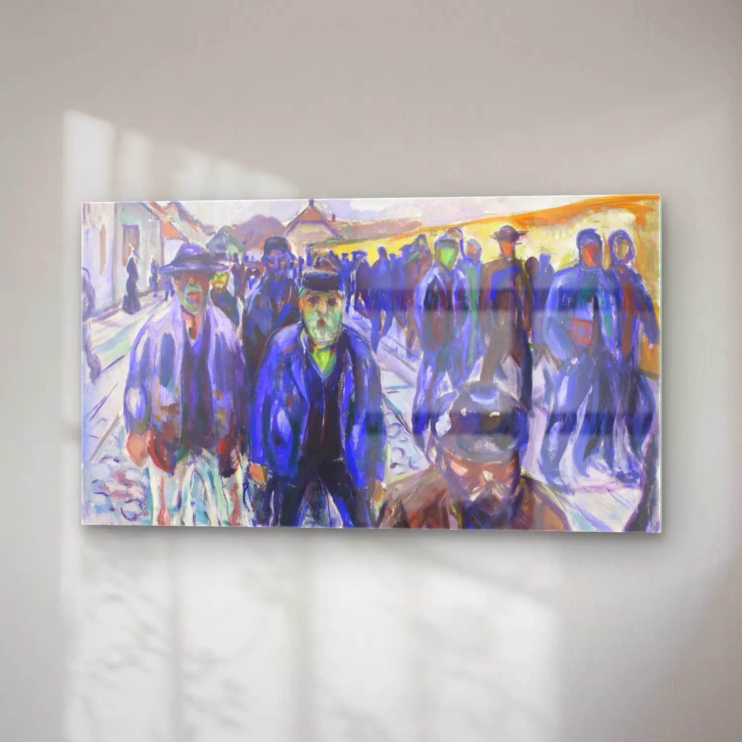 Edvard Munch – Workers on their Way Home cam tablo — sağ açıdan görünüm