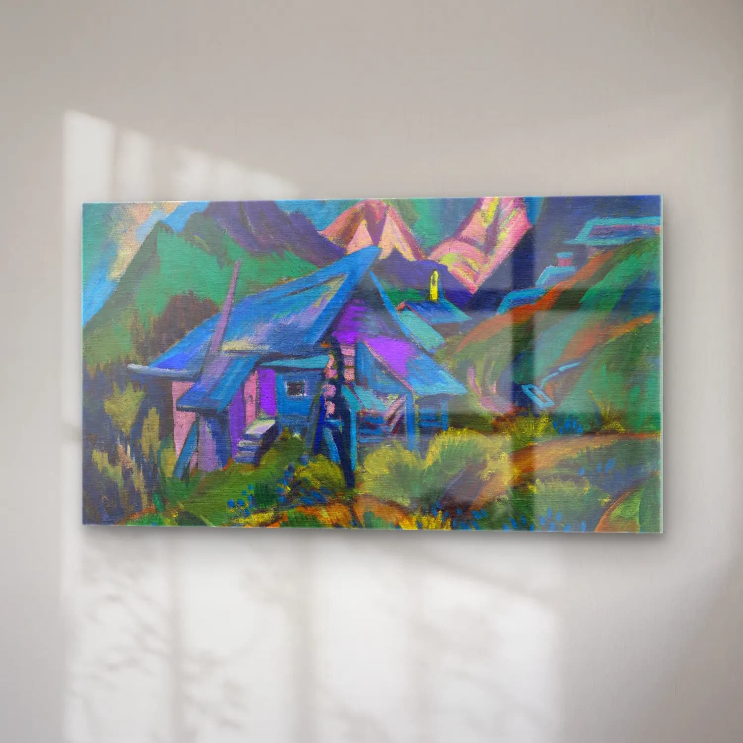 Ernst Ludwig Kirchner – Alphütten und Tinzenhorn cam tablo — sağ açıdan görünüm