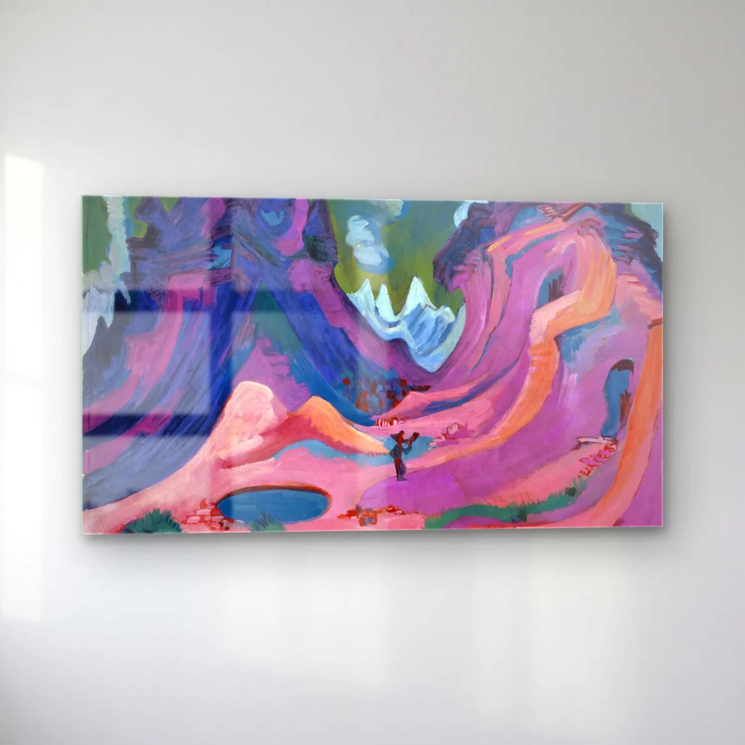 Ernst Ludwig Kirchner – Amselfluh cam tablo — sol açıdan görünüm
