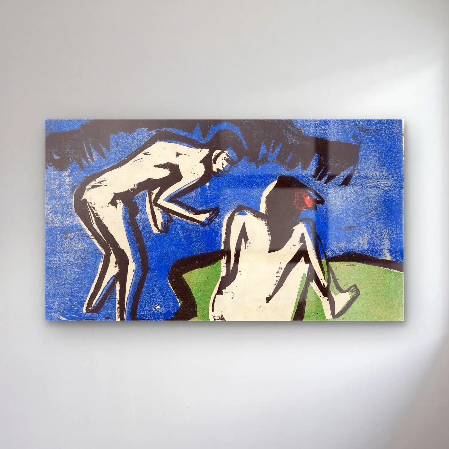 Ernst Ludwig Kirchner – Bathing Couple cam tablo — Ernst Ludwig Kirchner – Bathing Couple — bauhaus dansçılar
