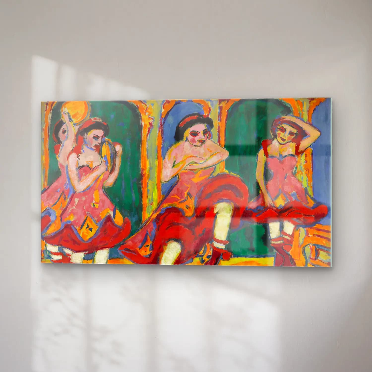 Ernst Ludwig Kirchner – Czardas dancers cam tablo — sağ açıdan görünüm