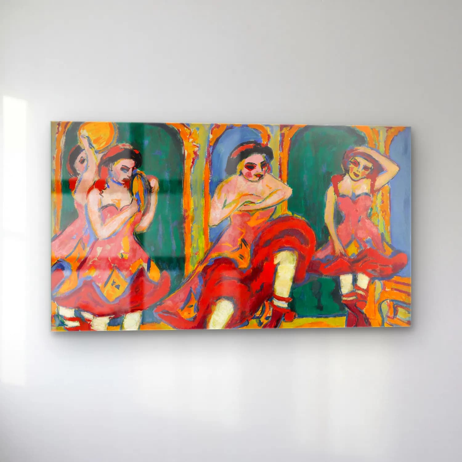 Ernst Ludwig Kirchner – Czardas dancers cam tablo — sol açıdan görünüm