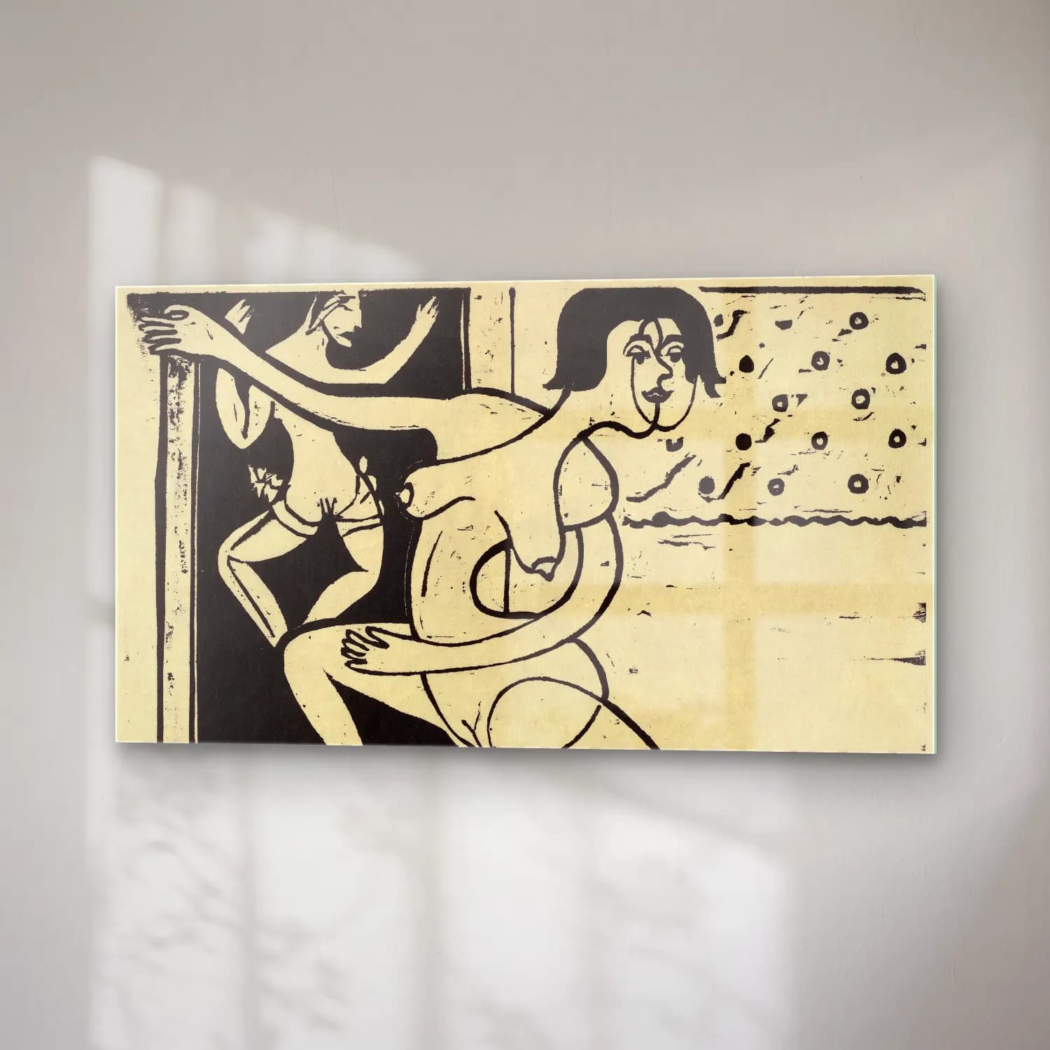 Ernst Ludwig Kirchner – Dancer Practicing cam tablo — sağ açıdan görünüm