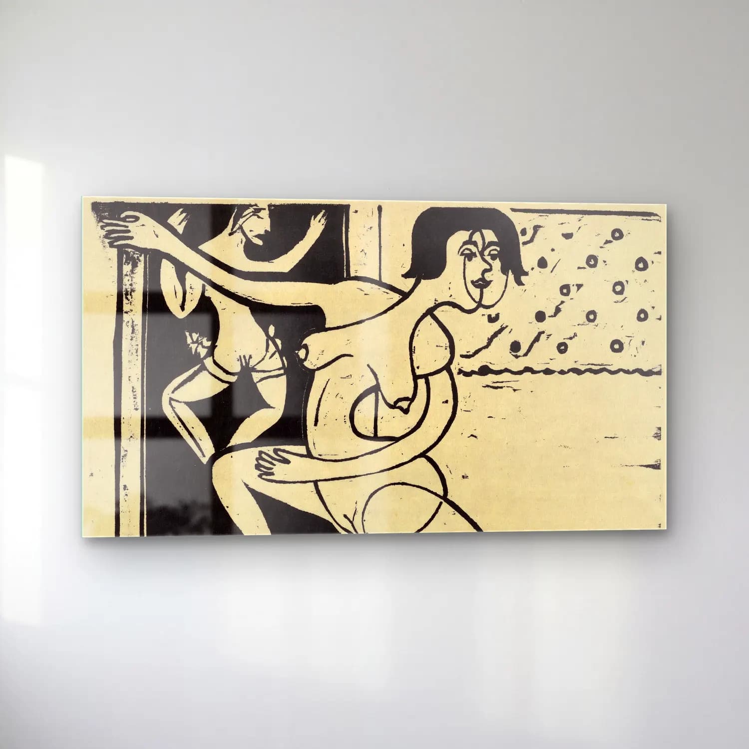 Ernst Ludwig Kirchner – Dancer Practicing cam tablo — sol açıdan görünüm