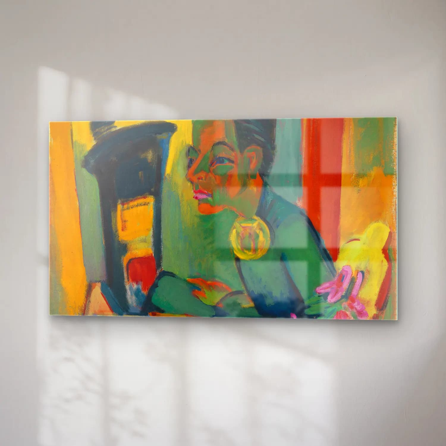 Ernst Ludwig Kirchner – Der Maler (Selbstbildnis) cam tablo — sağ açıdan görünüm