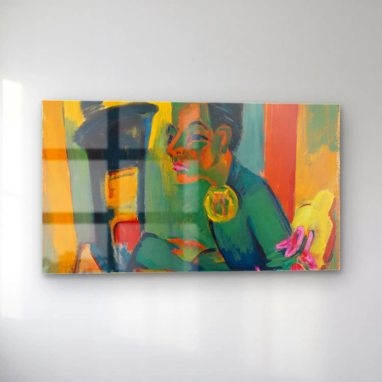 Ernst Ludwig Kirchner – Der Maler (Selbstbildnis) cam tablo — sol açıdan görünüm