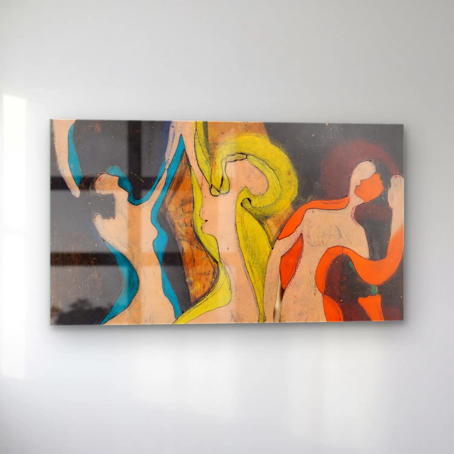Ernst Ludwig Kirchner – Farbentanz, Farbstock II cam tablo — sol açıdan görünüm