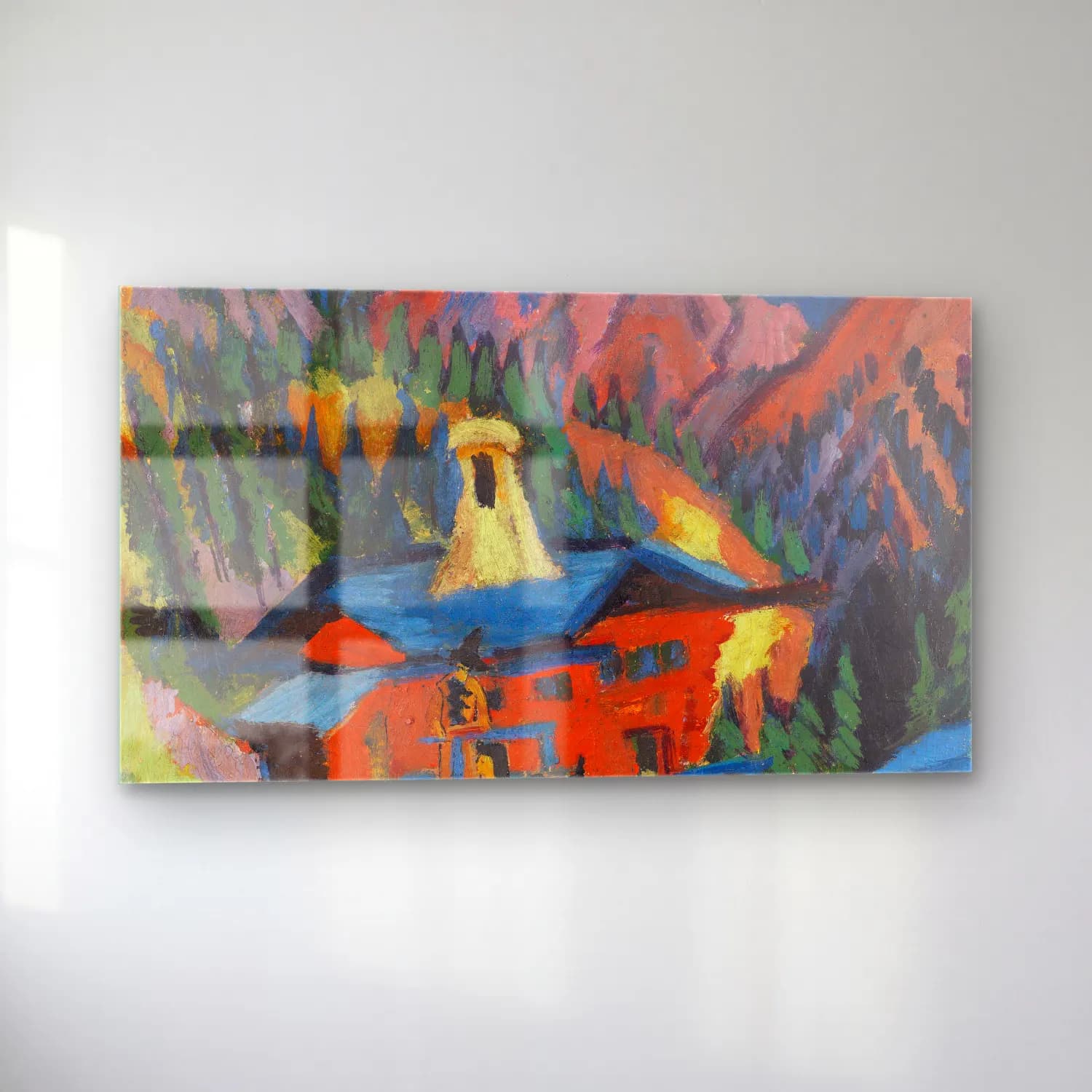 Ernst Ludwig Kirchner – Haus auf der Staffel cam tablo — sol açıdan görünüm