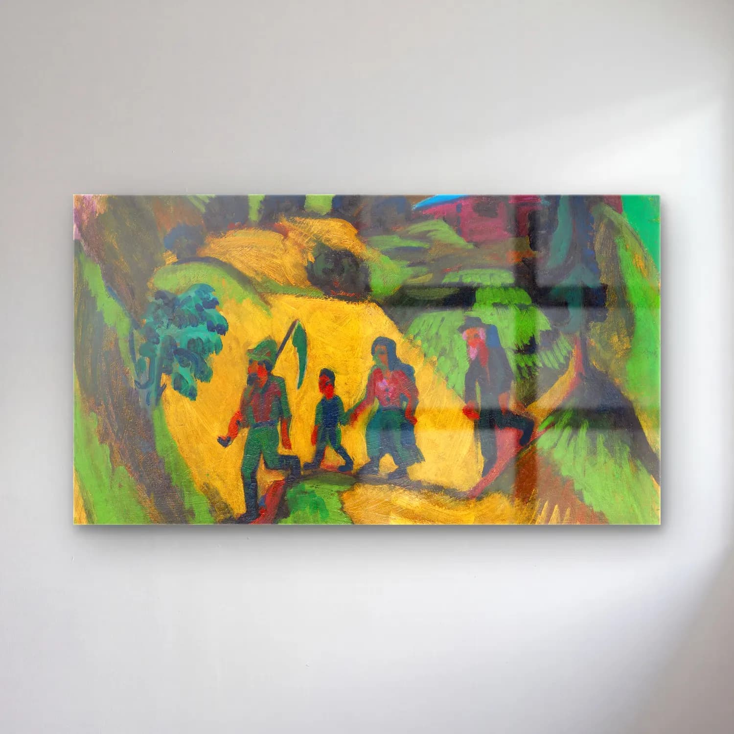 Ernst Ludwig Kirchner – Heimkehrender Heuer cam tablo — Ernst Ludwig Kirchner – Heimkehrender Heuer — empresyonist renk alanları