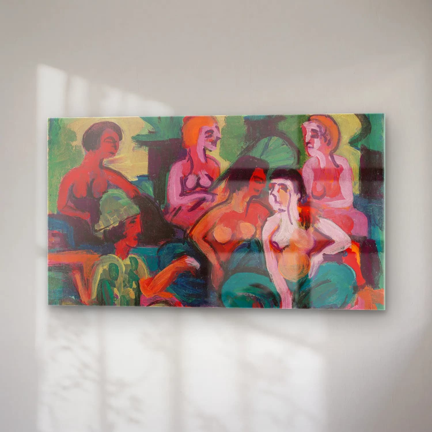 Ernst Ludwig Kirchner – Im Palast der Prinzessinnen (Circa 1922) cam tablo — sağ açıdan görünüm