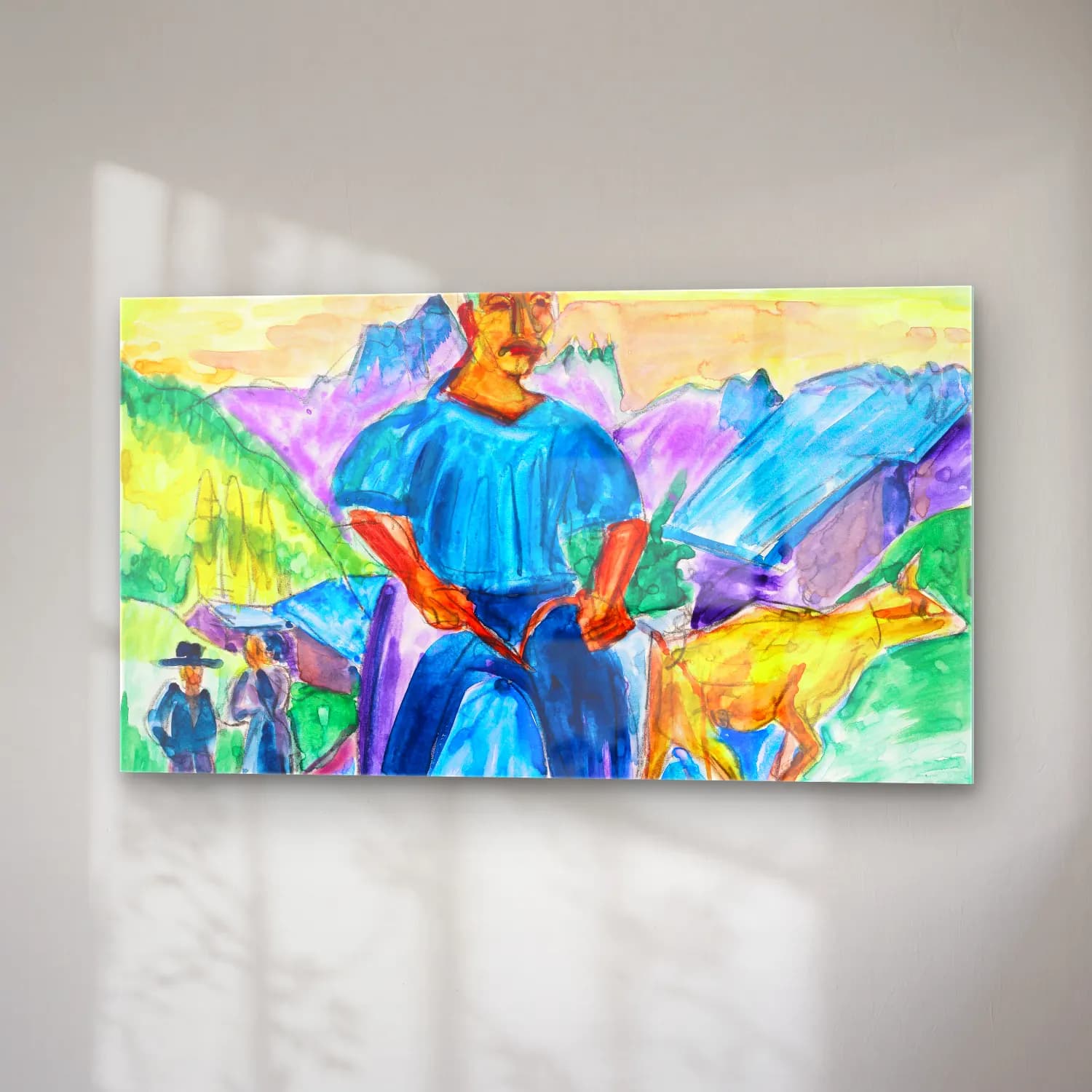 Ernst Ludwig Kirchner – Kuh und Treiber cam tablo — sağ açıdan görünüm