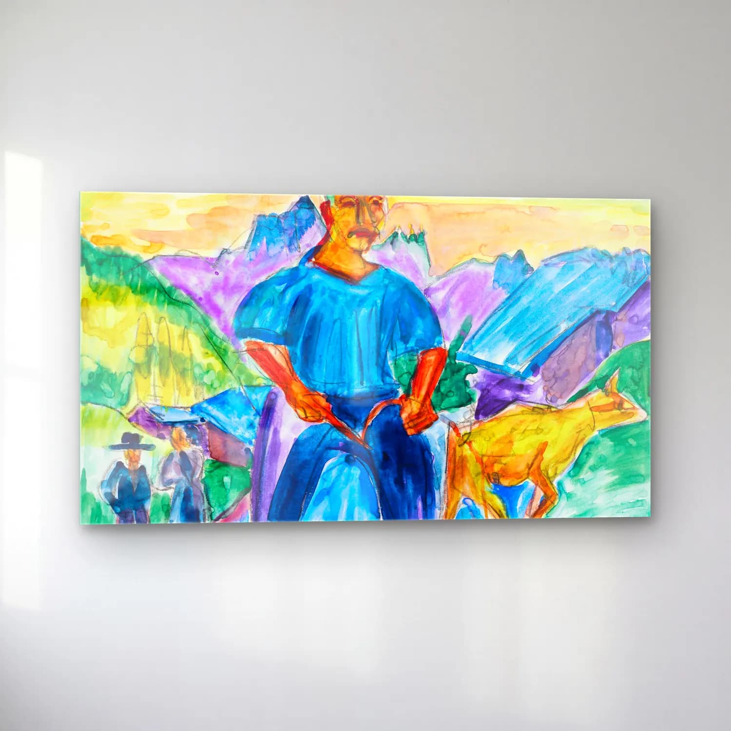 Ernst Ludwig Kirchner – Kuh und Treiber cam tablo — sol açıdan görünüm