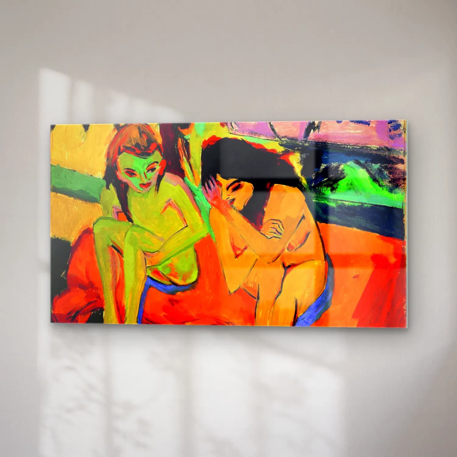 Ernst Ludwig Kirchner – Nackte Mädchen unterhalten sich cam tablo — sağ açıdan görünüm